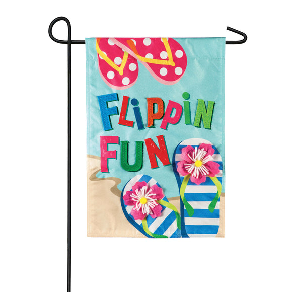 Garden Flag Flippin Fun Linen