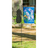 Laser Cut Pineapple Garden Flag Stand