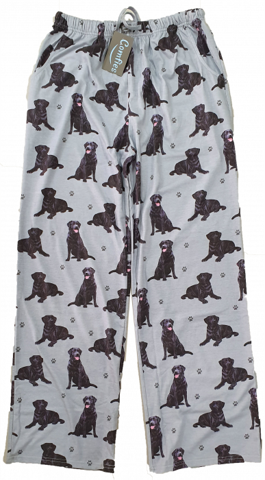 Pet Pajama Pants Black Labrador