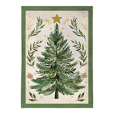 Christmas Tree Burlap Garden Flag