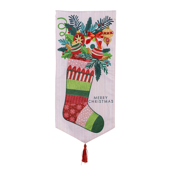 Christmas Stocking Celebration Everlasting Impressions Garden Flag