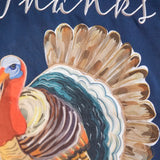 Give Thanks Turkey Everlasting Impressions Textile Garden Flag