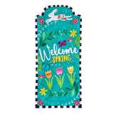 Welcome Spring Bunny Everlasting Impressions Garden Flag