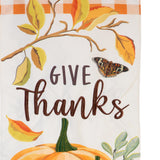 Give Thanks Pumpkins Everlasting Impression Garden Flag