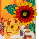 Fall Floral Pumpkin Everlasting Impressions Garden Flag