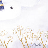 Happy Snowman Trio Suede Garden Flag