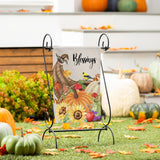 Grateful Cornucopia Suede Garden  Flag