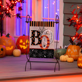 Polka Dots & Stripes Boo Suede Garden Flag