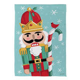 Christmas Icons Reversible Suede Garden Flag