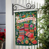 Sock Ornaments Suede Garden Flag