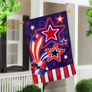 Stars and Stripes Applique House Flag - Thumbnail 2