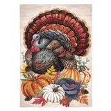 Elaborate Turkey Applique House Flag