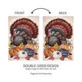 Elaborate Turkey Applique House Flag