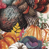 Elaborate Turkey Applique Garden Flag