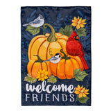 Welcome Friends of Fall  Applique Garden Flag