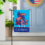 Celebrate Pinwheel Applique Garden Flag