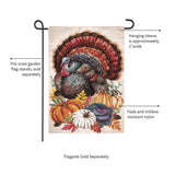 Elaborate Turkey Applique Garden Flag