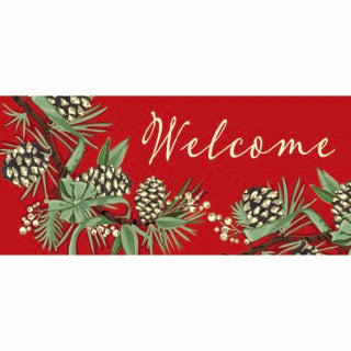 Winter Pine Welcome Sassafras Insert Mat