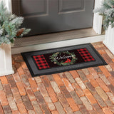 Welcoming Cardinal Wreath Sassafras Insert Mat