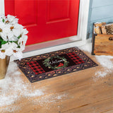 Welcoming Cardinal Wreath Sassafras Insert Mat