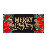 Floral Checkered Merry Christmas Sassafras Insert Mat