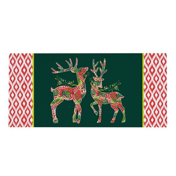 Patterned Reindeer Sassafras Insert Mat