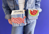 Indigo Skinny Stripe Mini Nesting Cube Medium