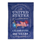 250th Anniversary Celebration Applique Garden Flag