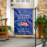 250th Anniversary Celebration Applique Garden Flag