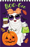 Boo-Gee Ghost Applique Garden Flag