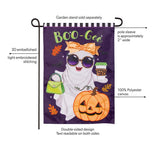 Boo-Gee Ghost Applique Garden Flag