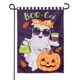 Boo-Gee Ghost Applique Garden Flag