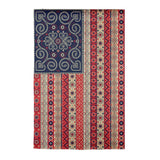 Americana BOHO Applique Garden Flag