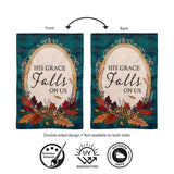 His Grace Falls On Us Applique Garden Flag