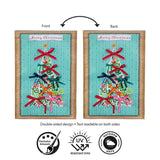 Bowtiful Christmas Tree Applique Garden Flag