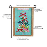 Bowtiful Christmas Tree Applique Garden Flag