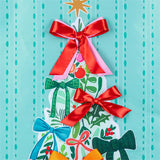 Bowtiful Christmas Tree Applique House Flag