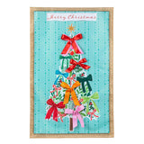 Bowtiful Christmas Tree Applique House Flag