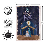 O Holy Night Miracle Applique Garden Flag