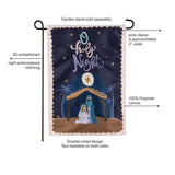 O Holy Night Miracle Applique Garden Flag