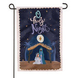 O Holy Night Miracle Applique Garden Flag
