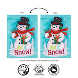 Heartfelt Cheer Snowman Applique Garden Flag