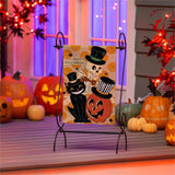 Halloween Trio Burlap Garden Flag