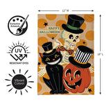 Halloween Trio Burlap Garden Flag