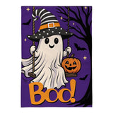 Swinging Ghost Burlap Garden Flag