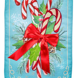Vintage Candy Cane Merry Christmas Everlasting Impressions Garden Flag
