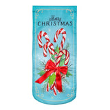 Vintage Candy Cane Merry Christmas Everlasting Impressions Garden Flag