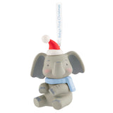 Baby Boy's First Christmas Elephant 2025 Ornament