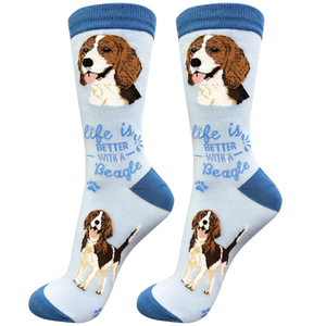 Life is Better Socks Beagle