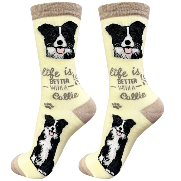 Life is Better Socks Border Collie